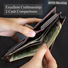 Large Capacity Alligator Leather Vertical Bifold Wallet | Crocodile Credit Card Holder for Men with 15 Card Slots | Dark Brown DUN33 - Vinacreations