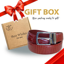 Classic Brown Alligator Belt Men's - Pin Buckle | BE-BRO-06-PIN