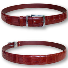 Classic Brown Alligator Belt Men's - Pin Buckle | BE-BRO-06-PIN
