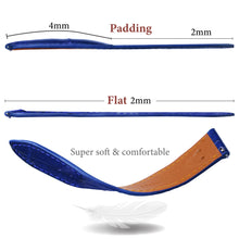 Flat Light Blue Alligator Leather Watch Band