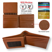 Light Brown Alligator Belly Leather Bifold Wallet for Men RFID Blocking | VINAM-30 - Vinacreations