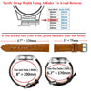Flat Light Blue Alligator Leather Watch Band