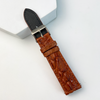 light brown hornback leather watch strap