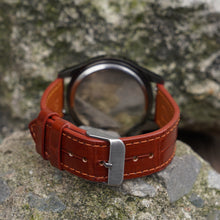 Flat Light Brown Alligator Leather Watch Band
