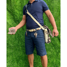 Natural Alligator Leather Crossbody Shoulder Bag, Casual Daypack Work Business - Vinacreations