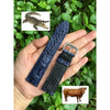 Navy Blue Alligator Leather Watch Band | Crocodile Quick Release Replacement Wristwatch Strap | DH-39 - Vinacreations