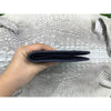 Navy Blue Alligator Tail Skin Bifold Wallet For Men | Handmade Crocodile Leather Wallet RFID Blocking | VL5588 - Vinacreations