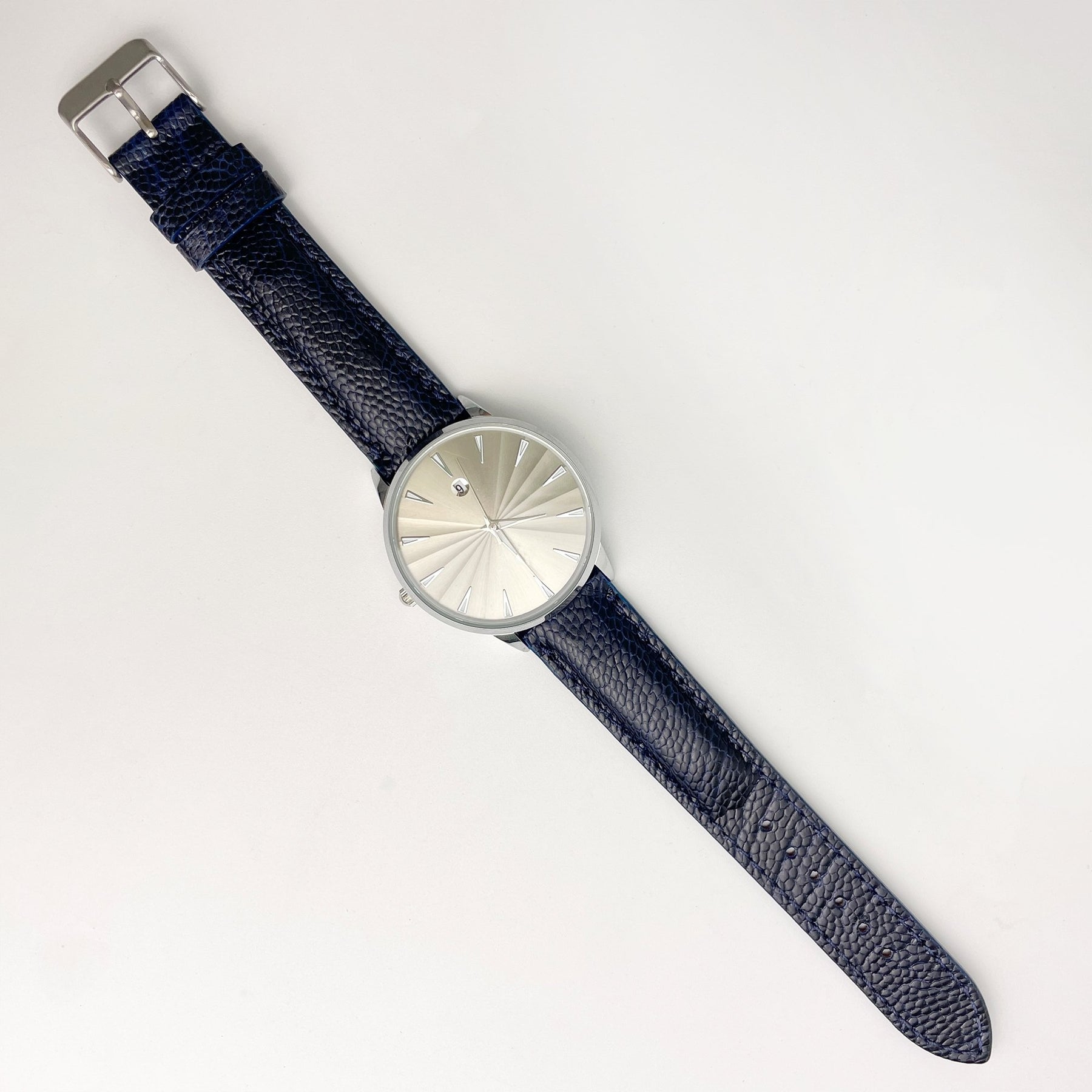 Navy Blue Ostrich Leather Watch Strap Quick Release Replacement Strap | DH-33 - Vinacreations