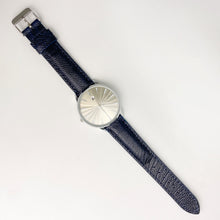 Navy Blue Ostrich Leather Watch Strap Quick Release Replacement Strap | DH-33 - Vinacreations
