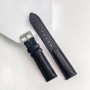 Navy Blue Ostrich Leather Watch Strap Quick Release Replacement Strap | DH-33