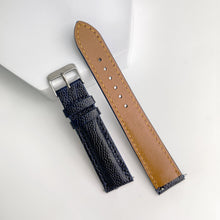 Navy Blue Ostrich Leather Watch Strap Quick Release Replacement Strap | DH-33 - Vinacreations