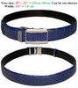 Handcrafted Navy Blue Alligator Belt Men's - Automatic Buckle | BE-NAV-04