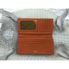 Orange Women's Long Purse Wallet Alligator Leather Clutch Large Capacity Luxury Ladies Crocodile Wristlet Organizer RFID Blocking Wallet VINU-08 - Vinacreations