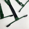 Personalized Alligator Leather Suspenders Men, Leather Suspenders, Men Green Suspenders, Handmade Leather Suspenders For Groomsmen - Vinacreations