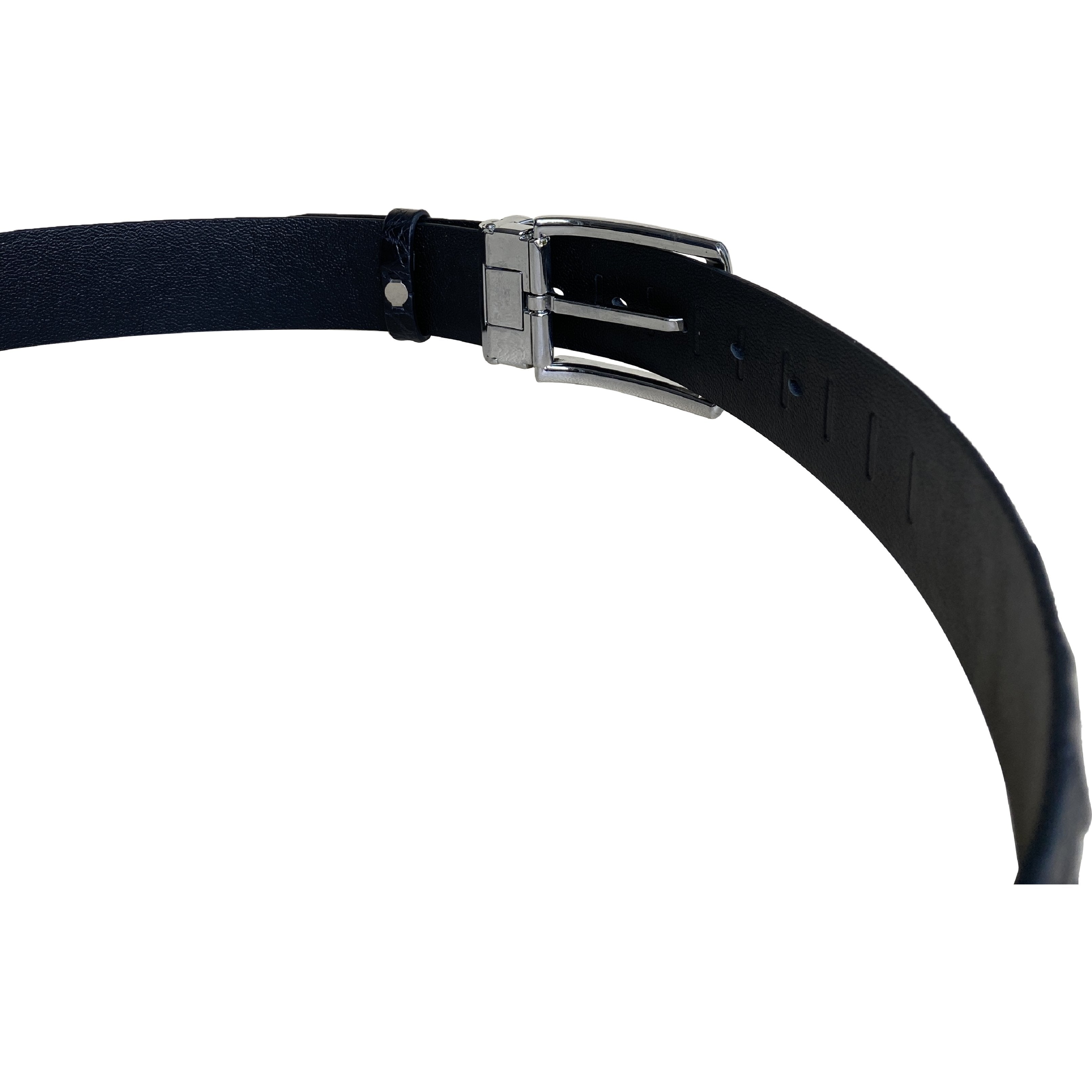 Premium Black Alligator HornBack Leather Belt For Men - Pin Buckle | BEHO11-PIN - Vinacreations