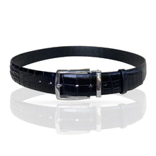 Premium Black Alligator HornBack Leather Belt For Men - Pin Buckle | BEHO11-PIN - Vinacreations