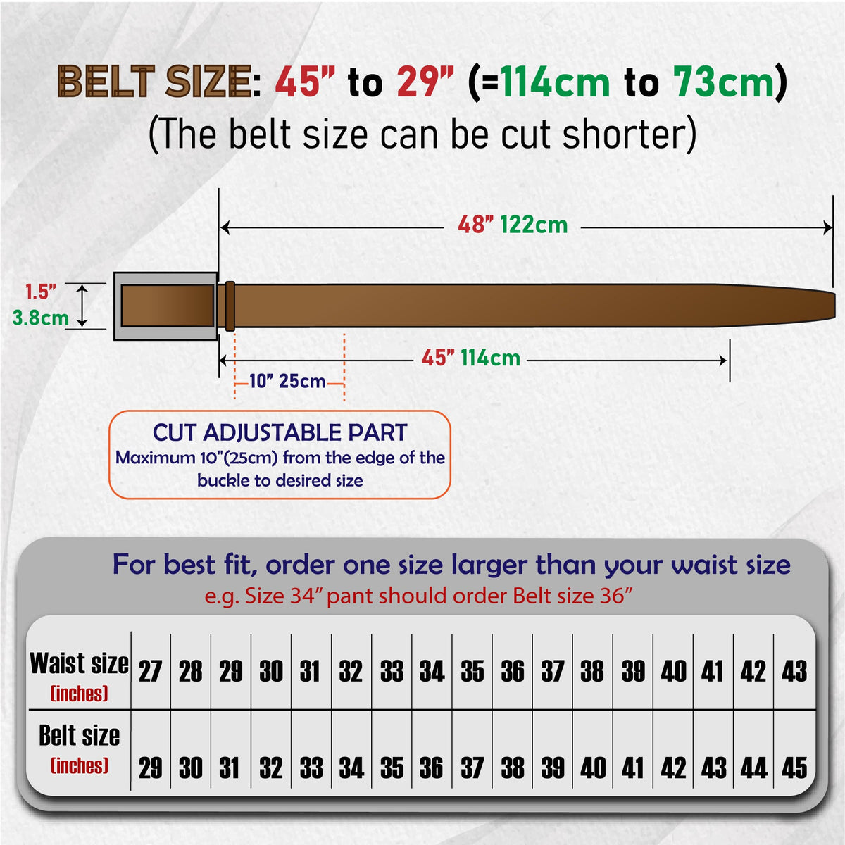Premium Brown Alligator Belt Men's - Automatic Buckle | BE-BRO-06 - Vinacreations