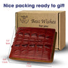 Red Alligator Tail Leather Bifold Wallet For Men