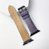 Purple Stingray Leather Strap for Apple Watch Ultra Series 8 7 6 5 4 3 SE | AW-65