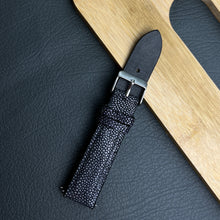 Genuine Black Stingray Leather Watch Band