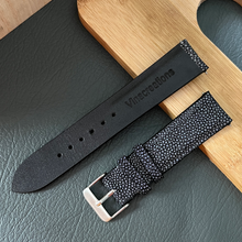 Genuine Black Stingray Leather Watch Band