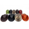 Brown Alligator Cowboy Hat - Mens Crocodile Skin Western Style Hat With Chin Cord | HAT-BRO-77