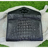 Womens Leather Alligator Handbag Handmade Luxury Leather Bag - Work Bag Women - Black Leather Satchel Purse XACH-12 - Vinacreations