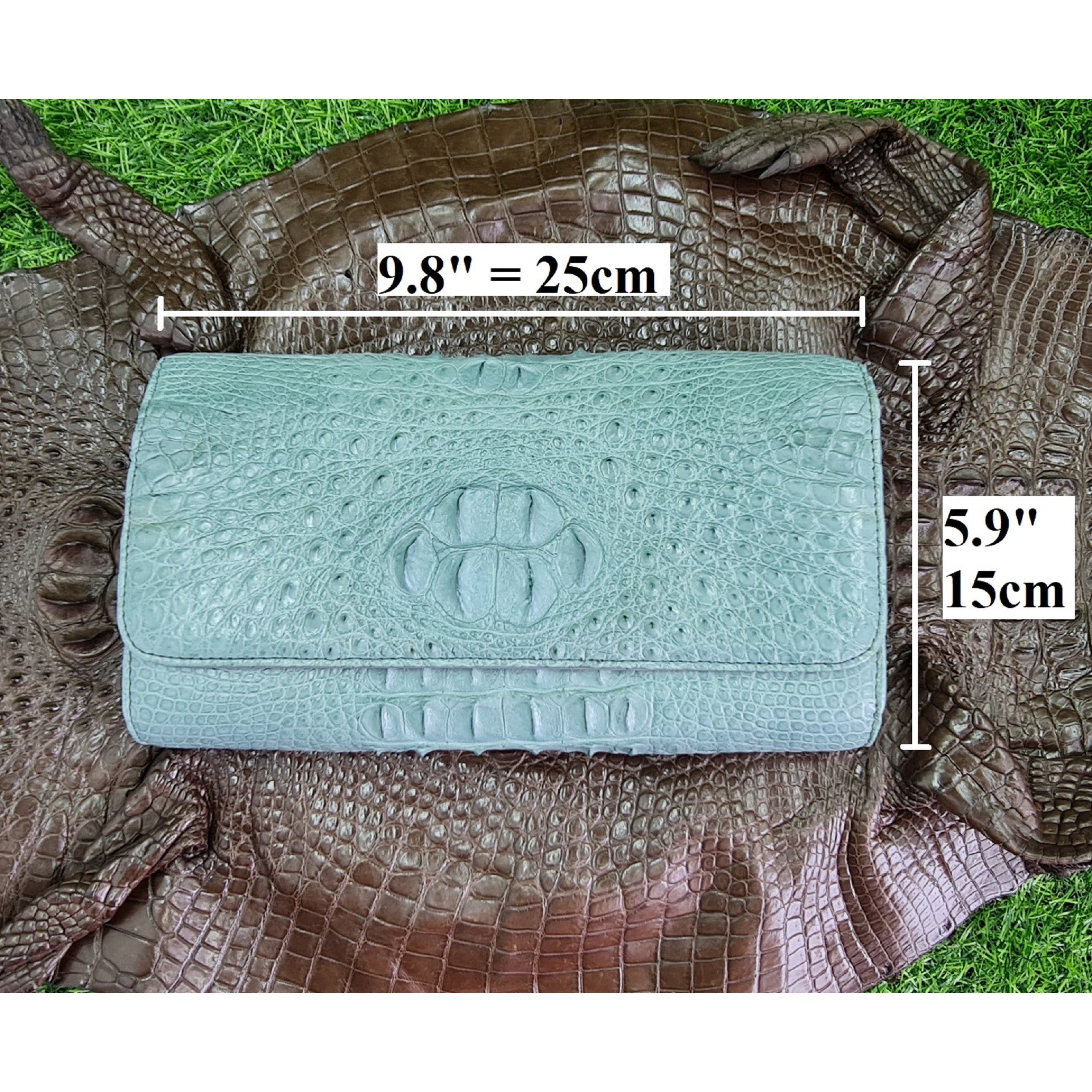 Womens Leather Alligator Handbag Handmade Luxury Leather Bag - Work Bag Women - Blue Leather Satchel Purse XACH-13 - Vinacreations