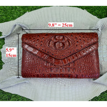 Womens Leather Alligator Handbag Handmade Luxury Leather Bag - Work Bag Women - Brown Leather Satchel Purse XACH-08 - Vinacreations