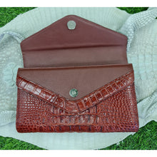 Womens Leather Alligator Handbag Handmade Luxury Leather Bag - Work Bag Women - Brown Leather Satchel Purse XACH-08 - Vinacreations