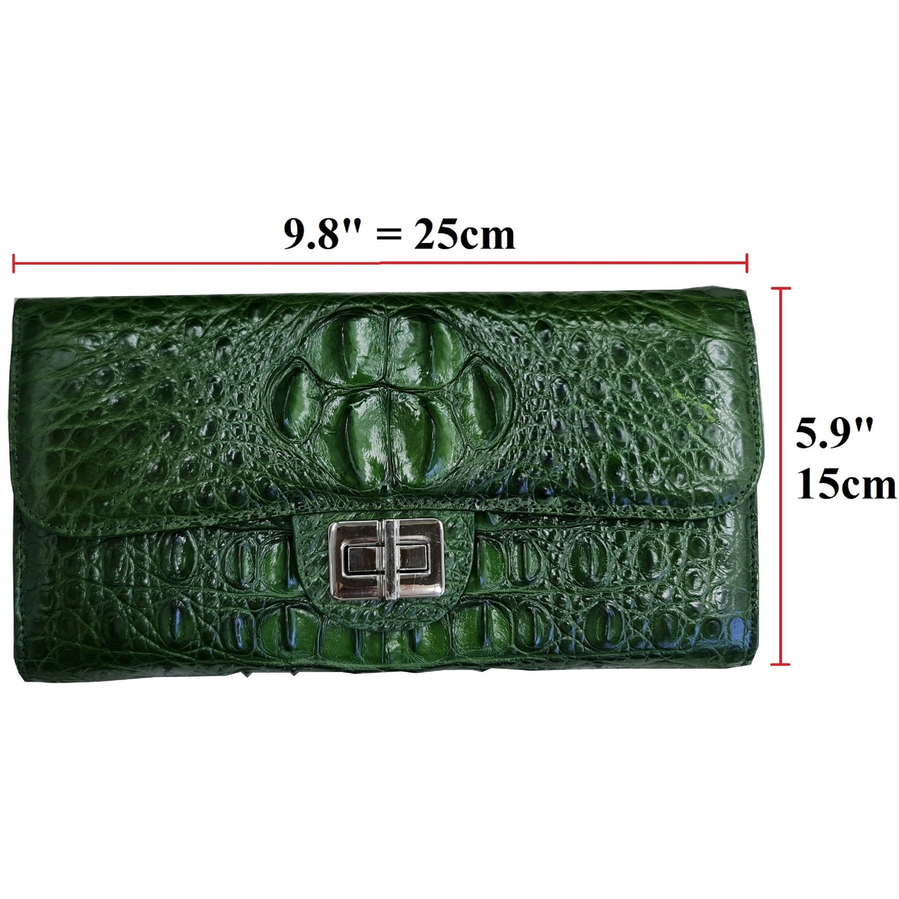 Womens Leather Alligator Handbag Handmade Luxury Leather Bag - Work Bag Women - Green Leather Satchel Purse XACH-05 - Vinacreations