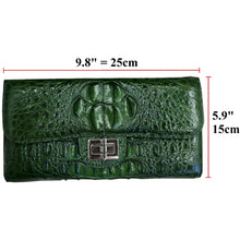 Womens Leather Alligator Handbag Handmade Luxury Leather Bag - Work Bag Women - Green Leather Satchel Purse XACH-05 - Vinacreations